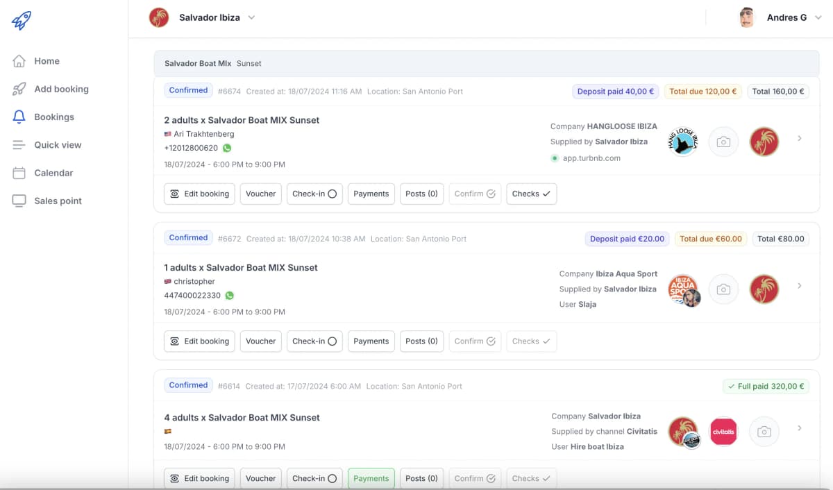 Turbookings Widget Integration