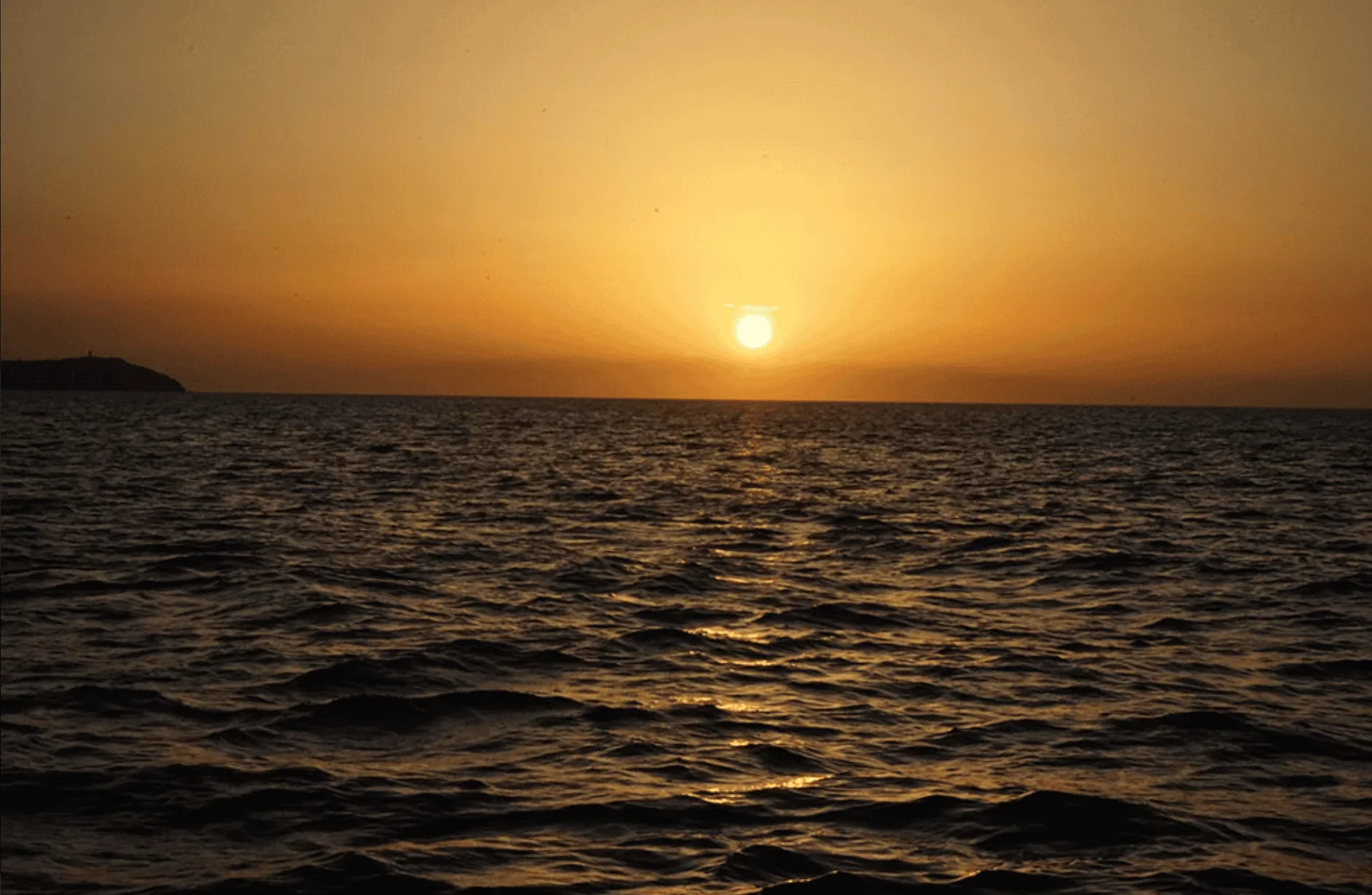 Spectacular Ibiza sunset from Salvador boat